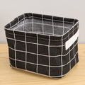 Woven Cotton & Linen Desktop Storage Basket