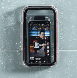 Waterproof Bathroom Phone Holder — Wall Mount Stand for Dorm Showers & Toilets