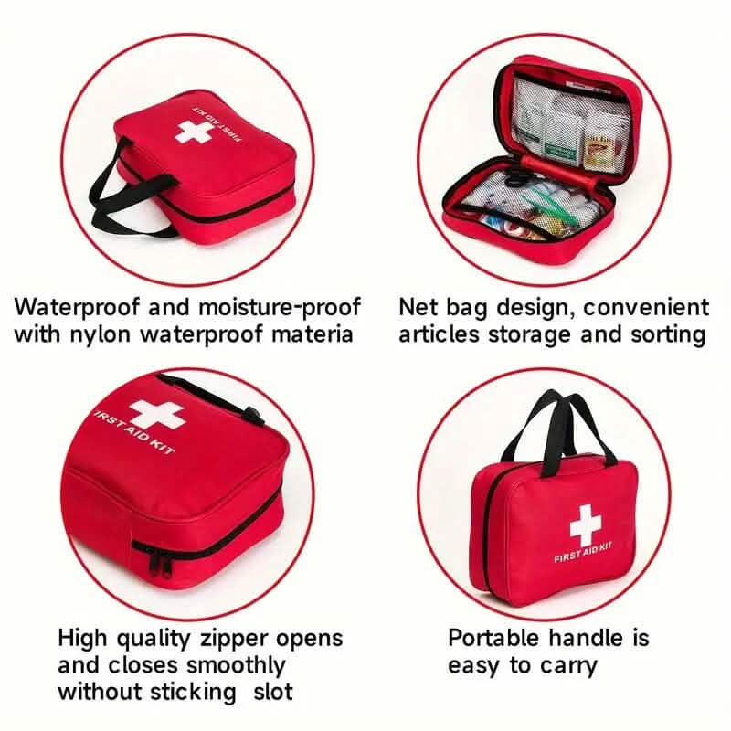 184-Piece First Aid Kit – Dorm Room & College Essential