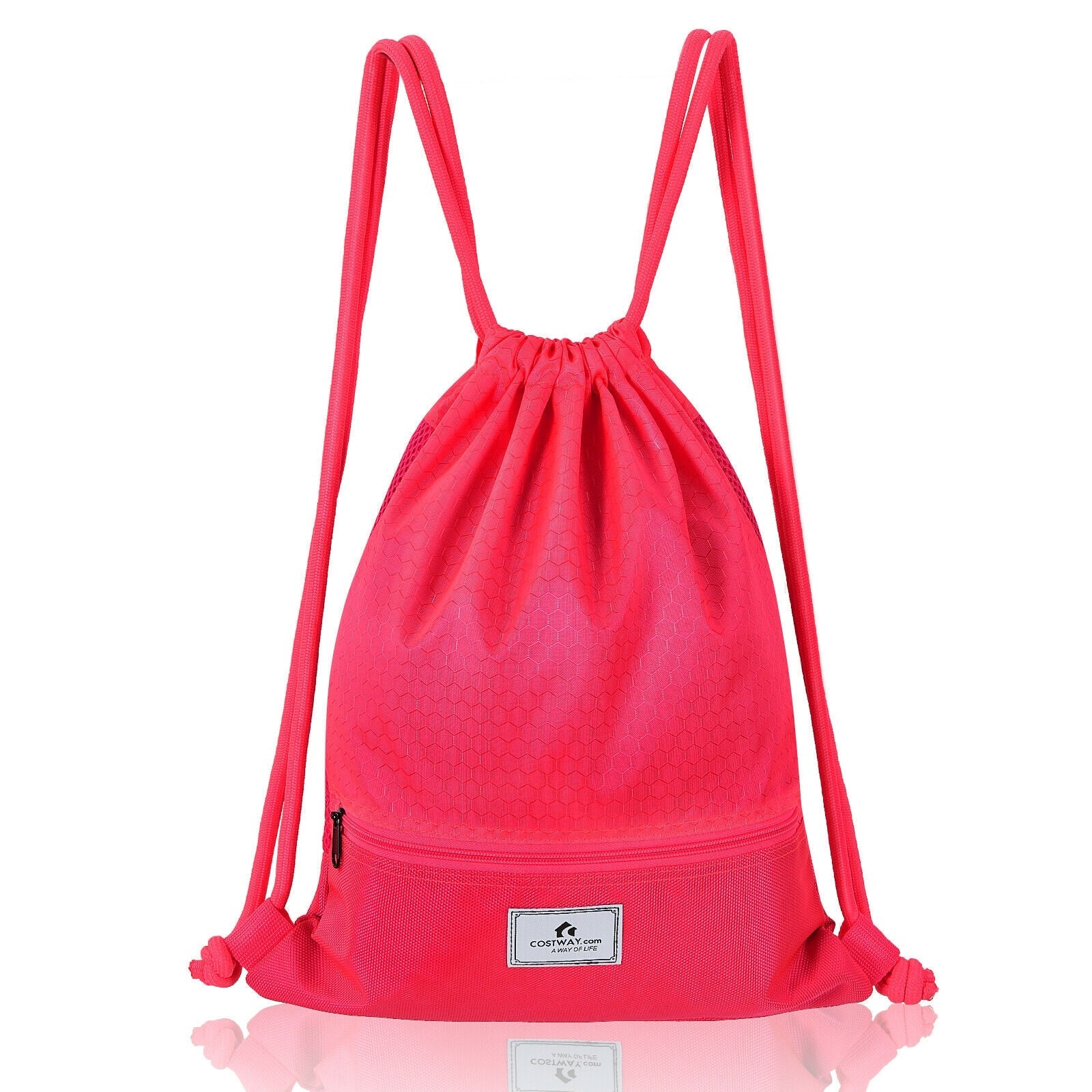 Foldable Drawstring Backpack – Lightweight College Bag for Campus & Gym