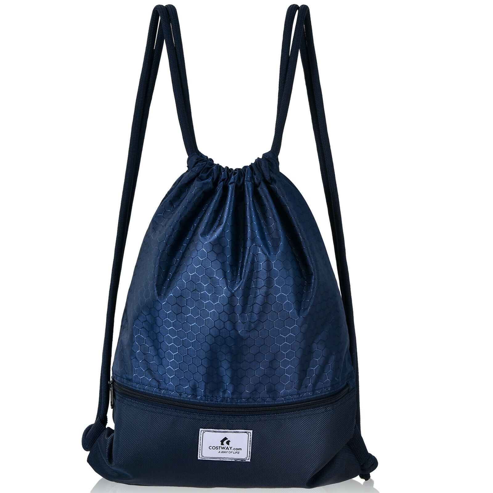 Foldable Drawstring Backpack – Lightweight College Bag for Campus & Gym