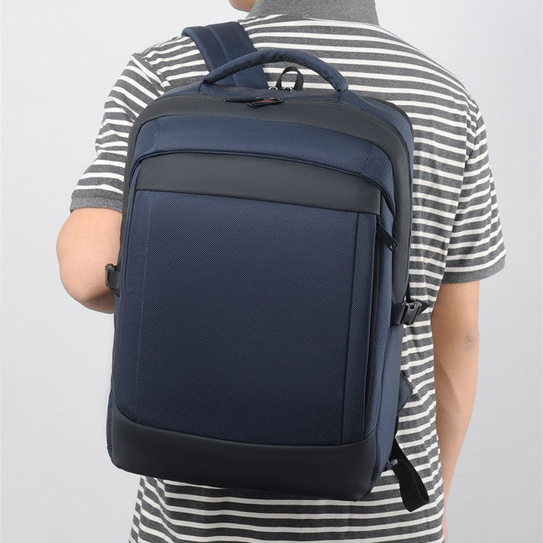 College Commuter Backpack – Waterproof, Anti-Theft & USB Charging | Dark Blue, Grey, Black