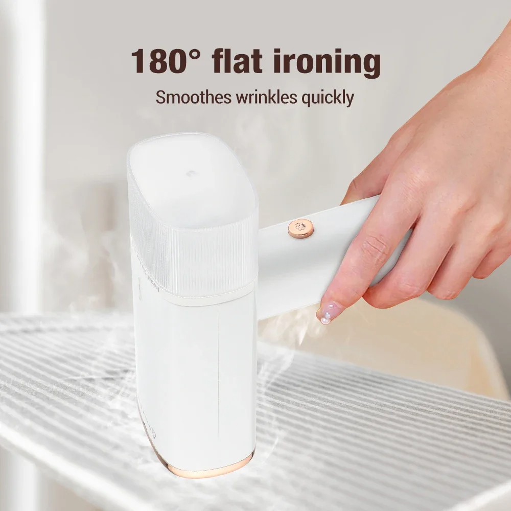 Compact Folding Steam Iron for Dorm Rooms