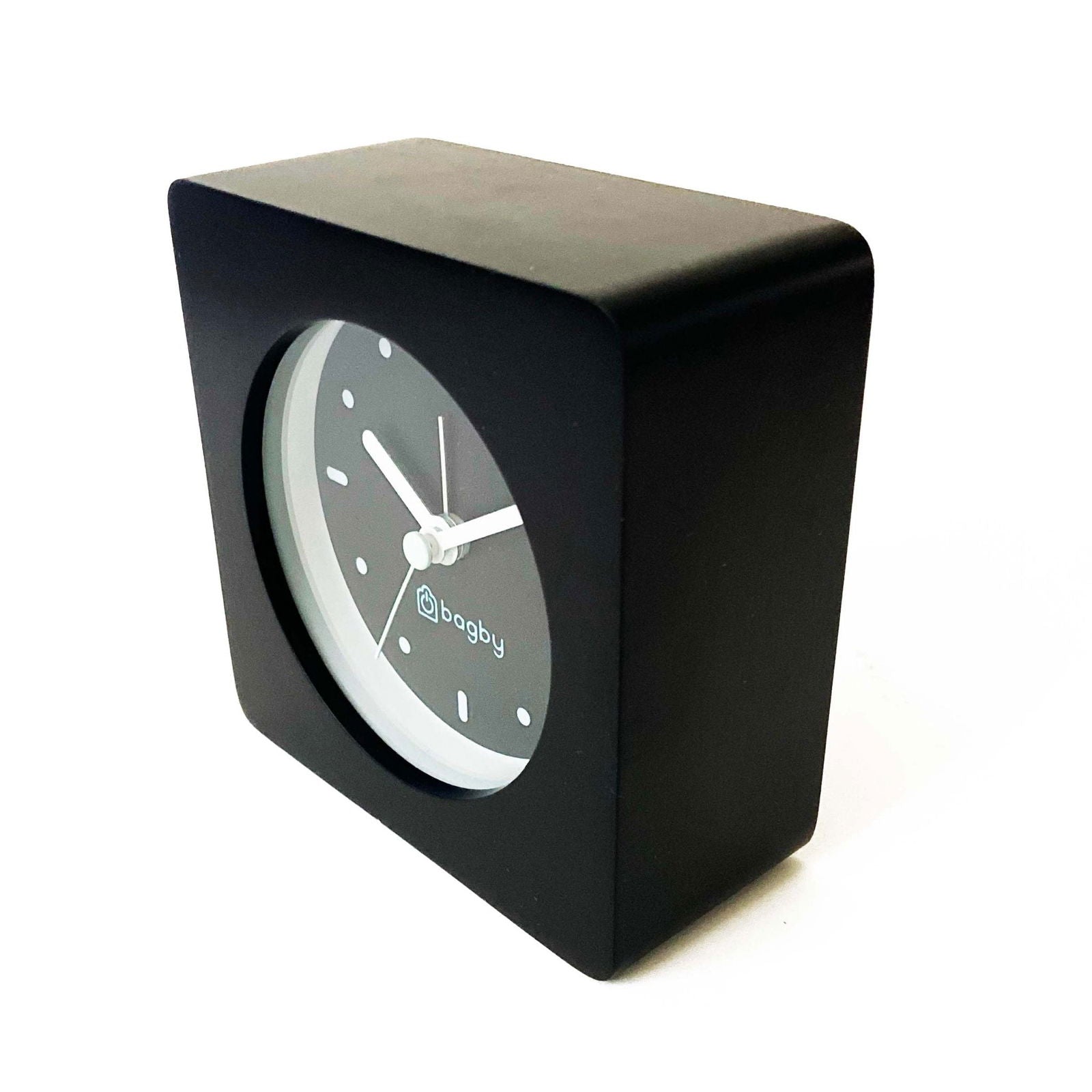 Silent Analog Alarm Clock – Minimalist Wood Design
