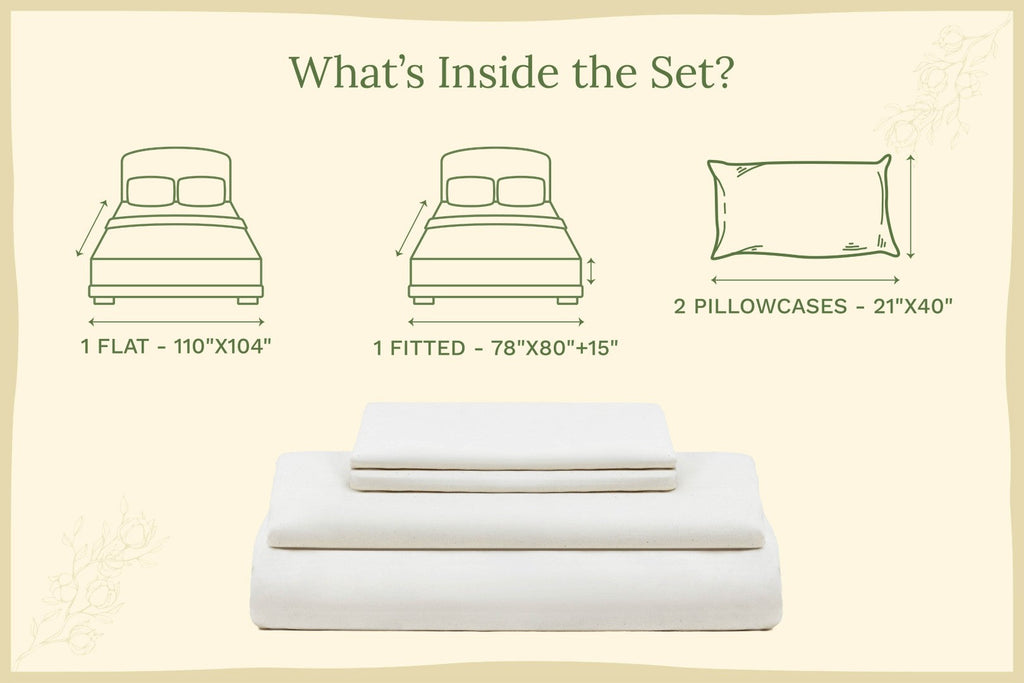 Organic Sateen Sheet Set – 100% GOTS Certified Cotton | Dorm Ready