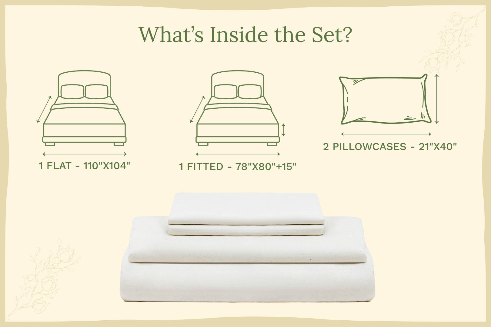 Organic Sateen Sheet Set – 100% GOTS Certified Cotton | Dorm Ready