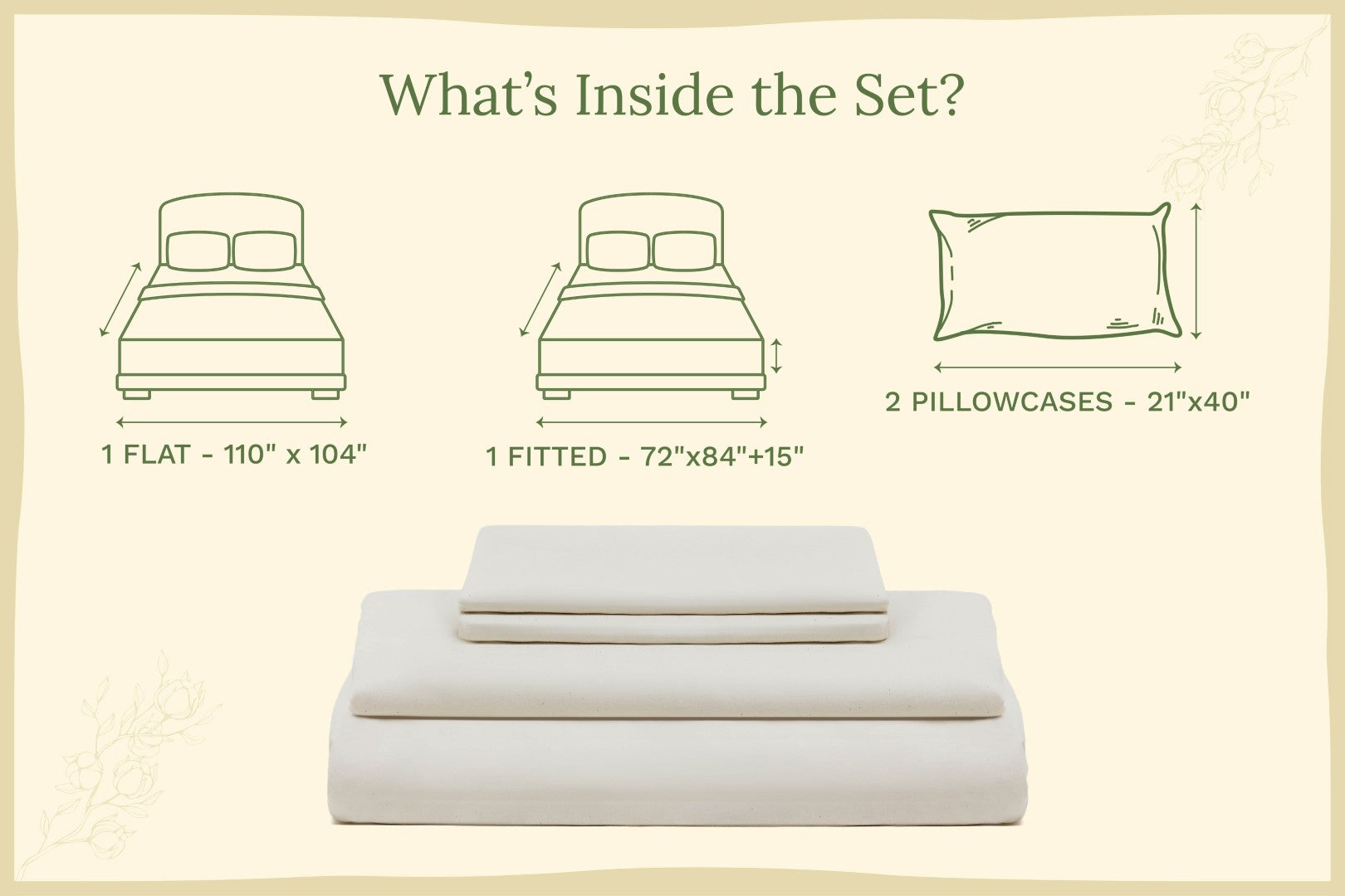Organic Sateen Sheet Set – 100% GOTS Certified Cotton | Dorm Ready