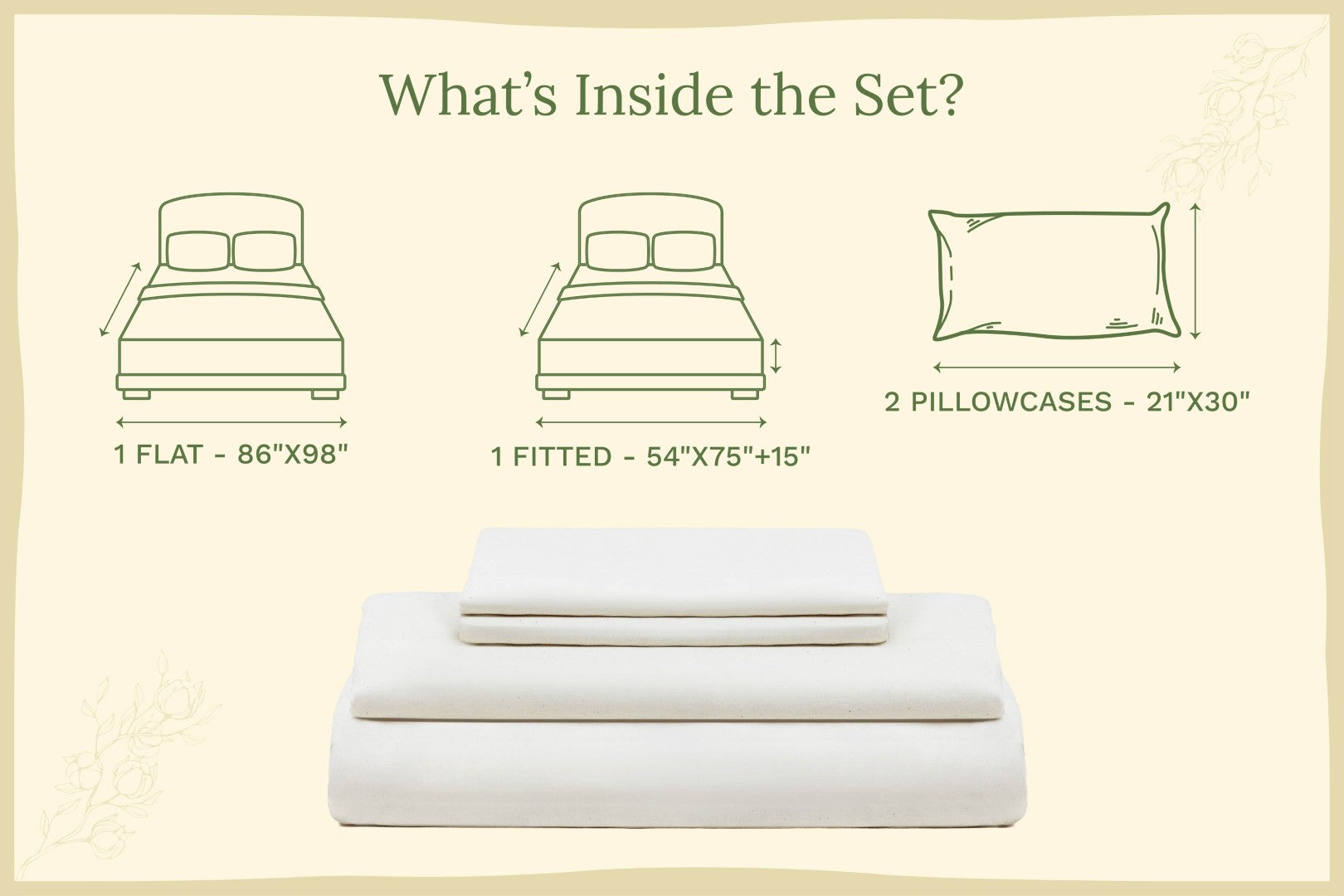 Organic Sateen Sheet Set – 100% GOTS Certified Cotton | Dorm Ready