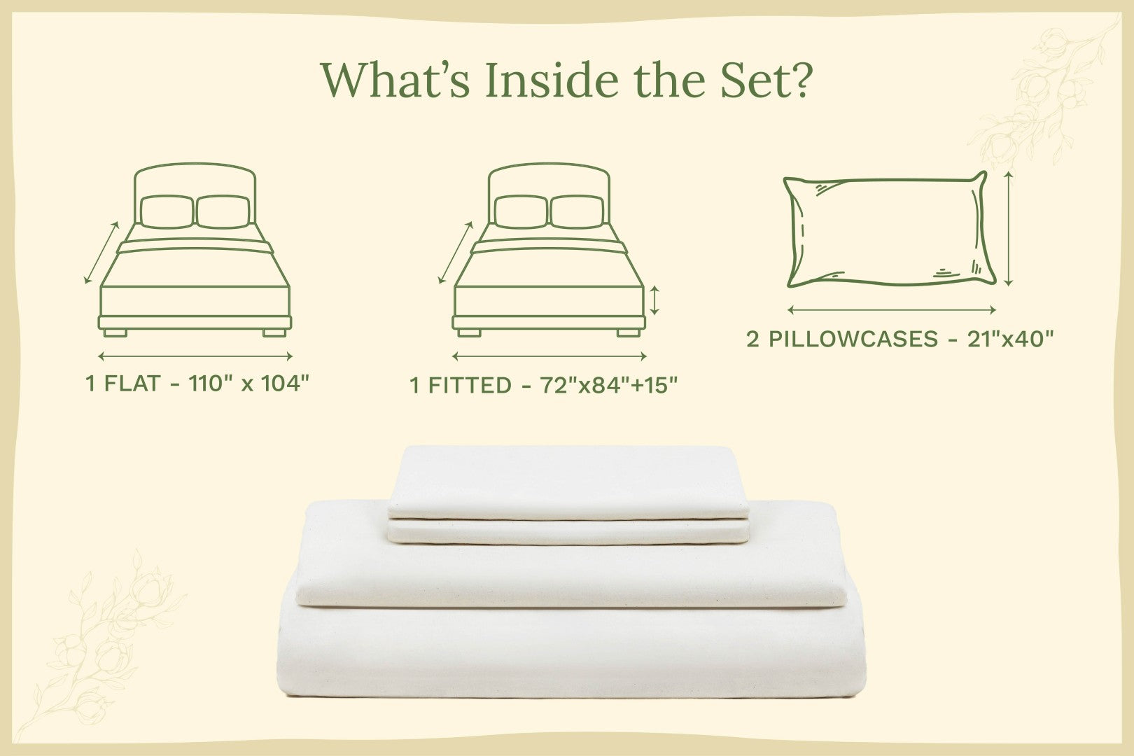 Organic Sateen Sheet Set – 100% GOTS Certified Cotton | Dorm Ready