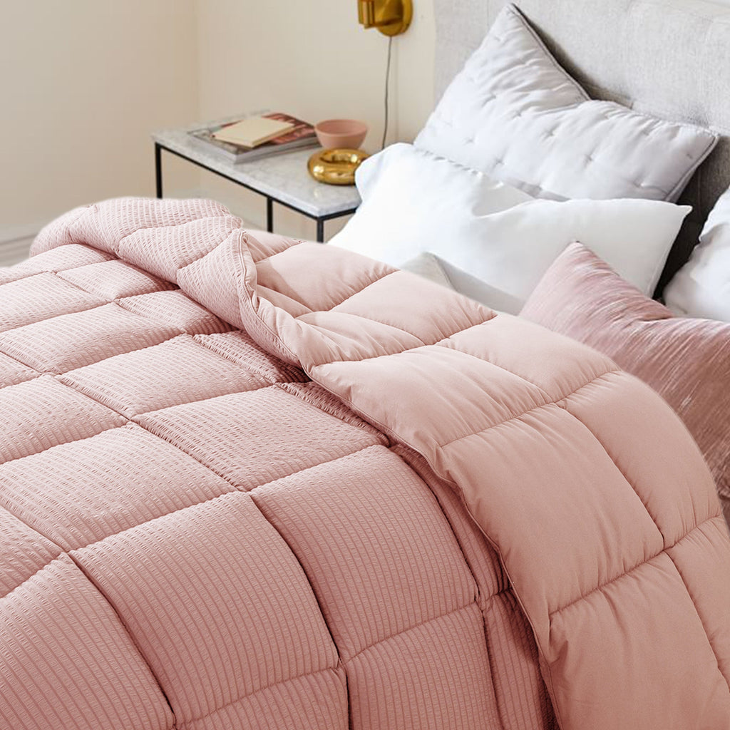 All-Season Reversible Comforter – Ultra Soft Down Alternative | Dorm & Graduation Gift
