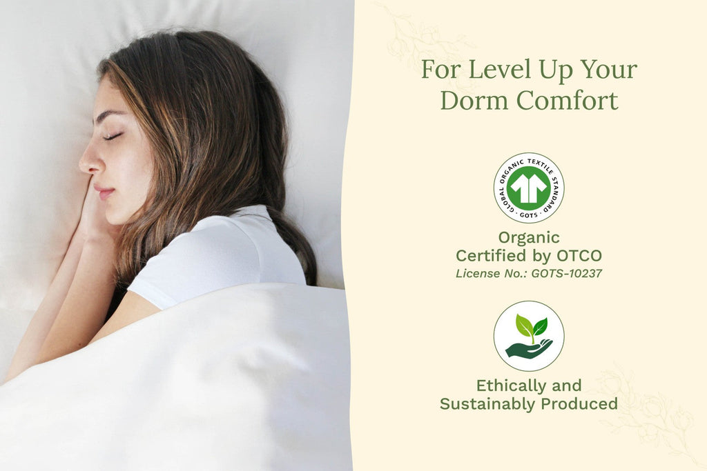 Organic Sateen Sheet Set – 100% GOTS Certified Cotton | Dorm Ready