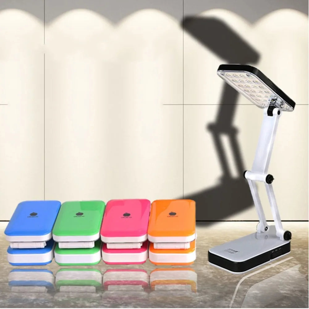 Foldable LED Desk Lamp – Rechargeable & Dimmable for Dorm Rooms