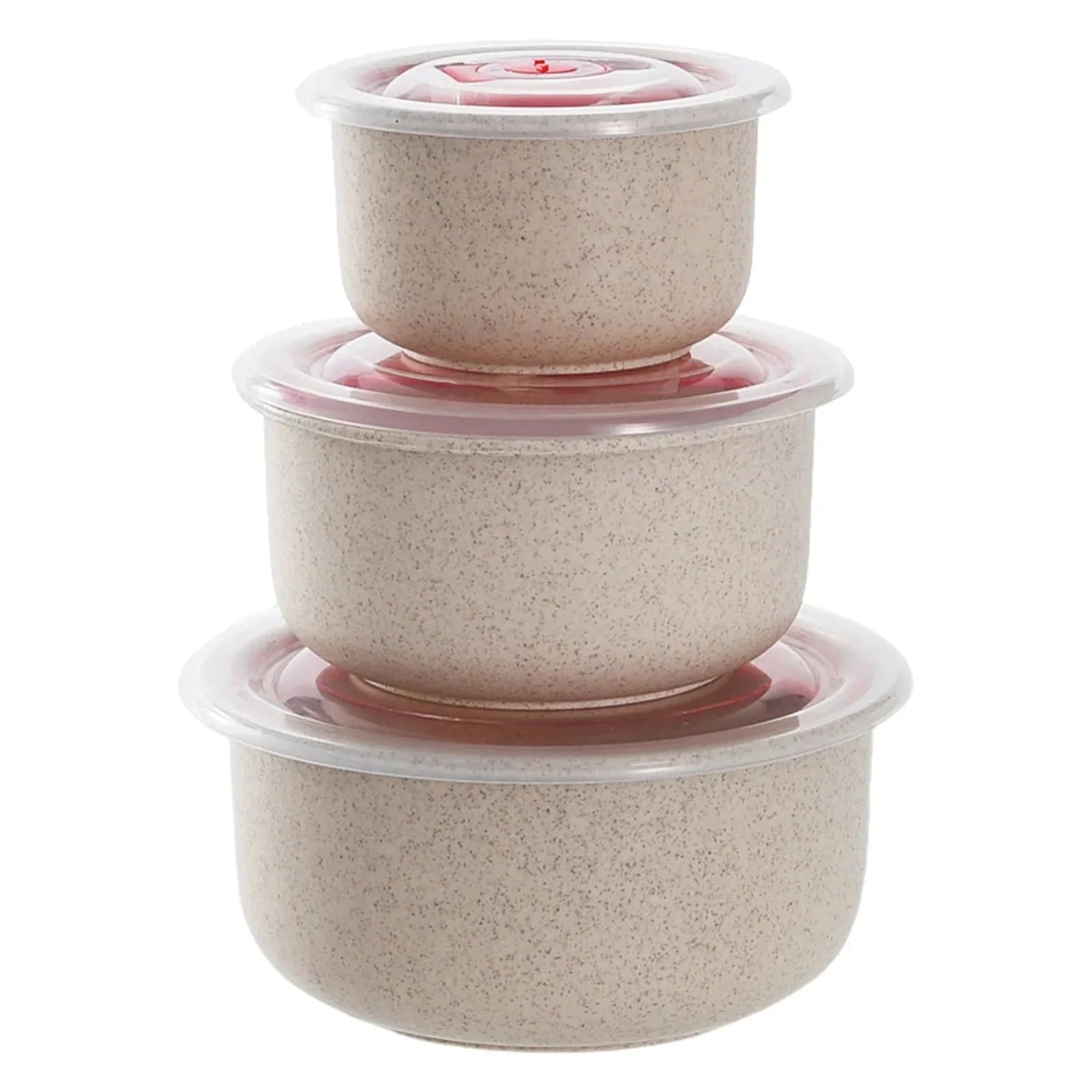 Bento Meal Prep Containers for Dorm Life — Set of 3, Microwaveable