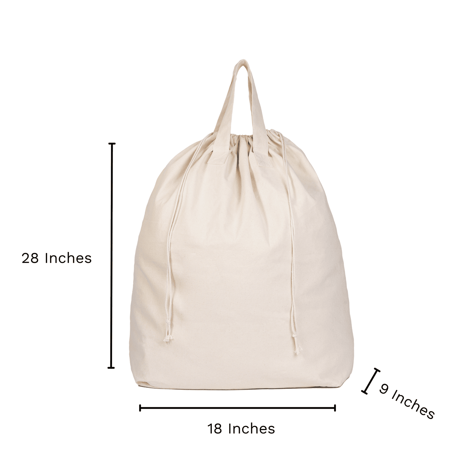 Canvas Laundry Bag for Dorm – Heavy Duty & Washable