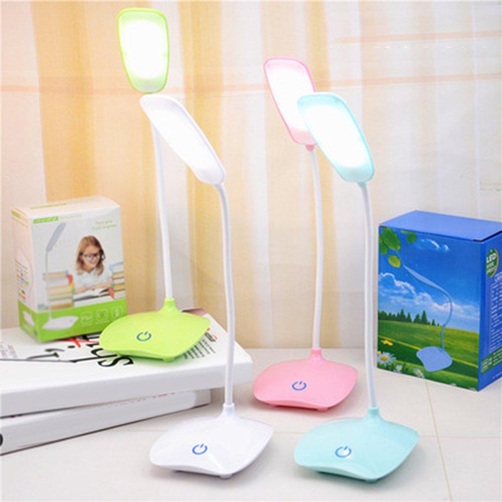 Rechargeable LED Desk Lamp with Touch Dimmer & Flexible Neck