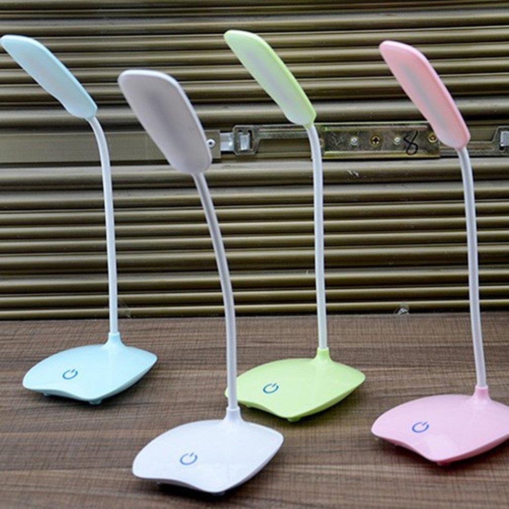Rechargeable LED Desk Lamp with Touch Dimmer & Flexible Neck
