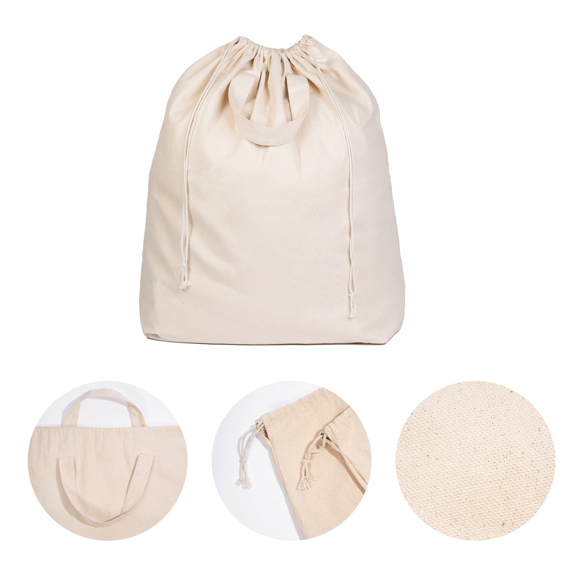 Canvas Laundry Bag for Dorm – Heavy Duty & Washable