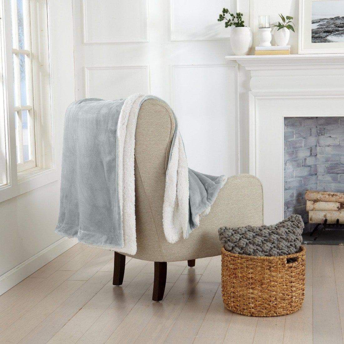 Velvet Plush Sherpa Blanket
