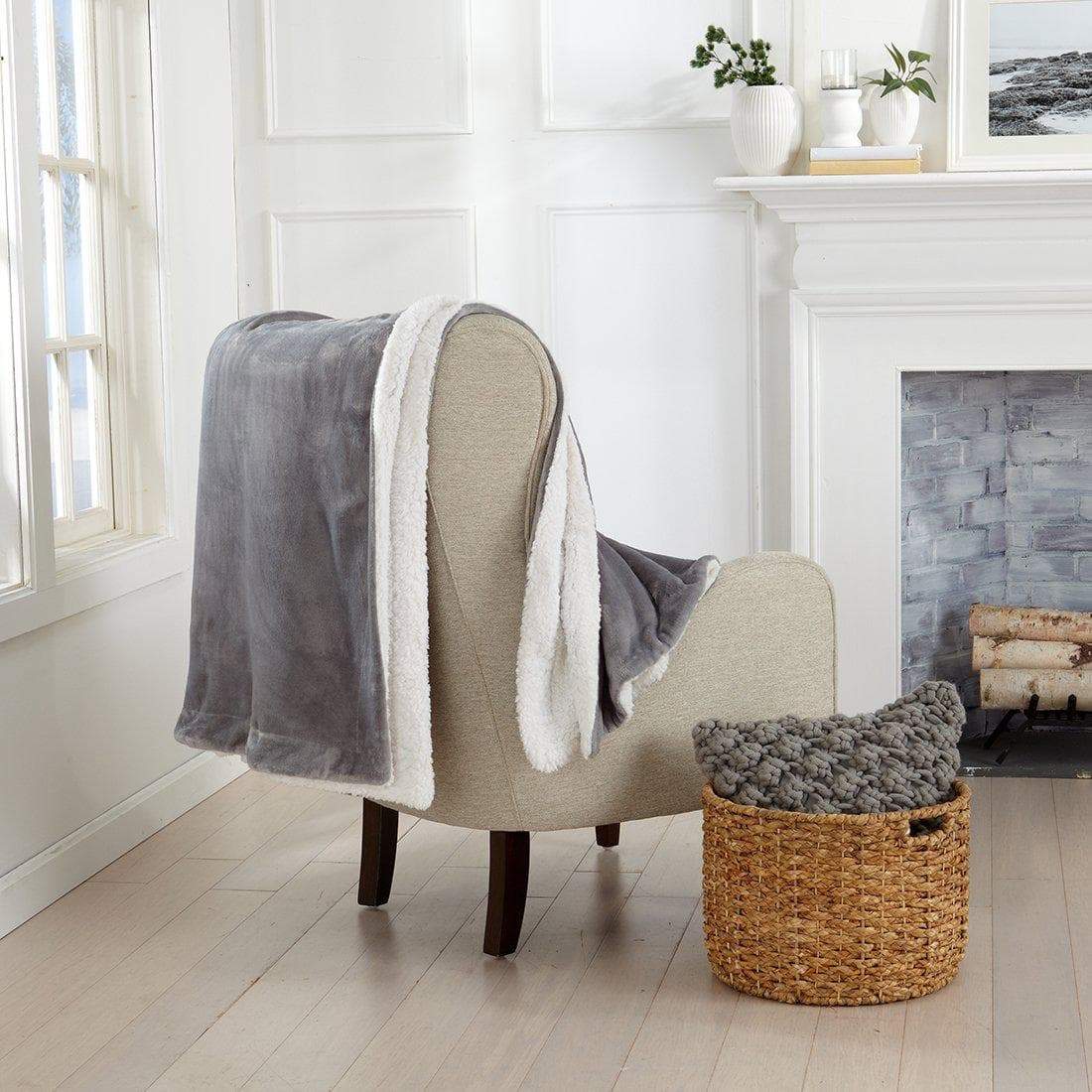 Velvet Plush Sherpa Blanket