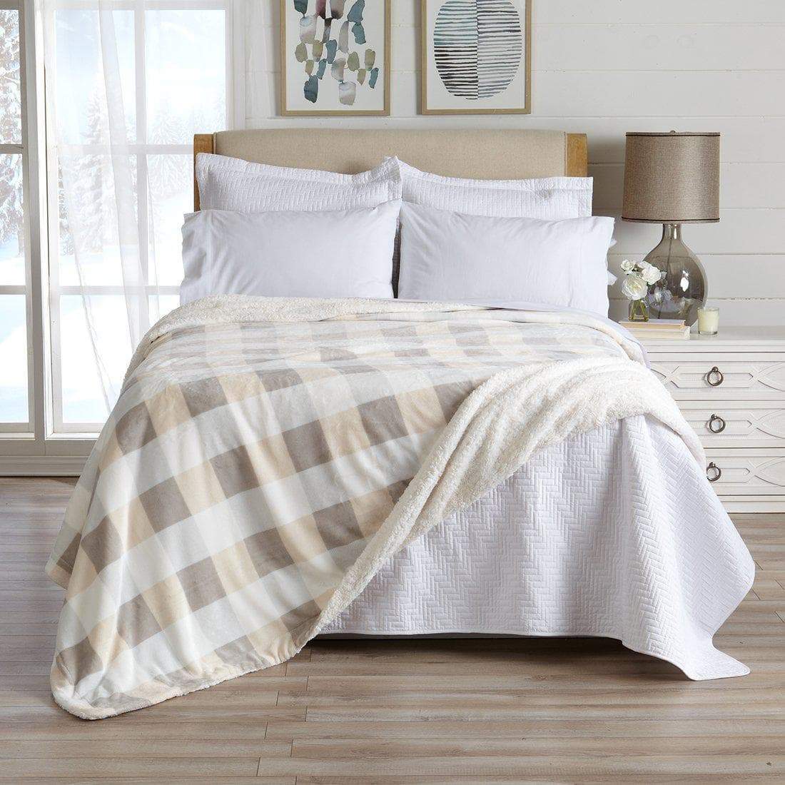 Velvet Plush Sherpa Blanket