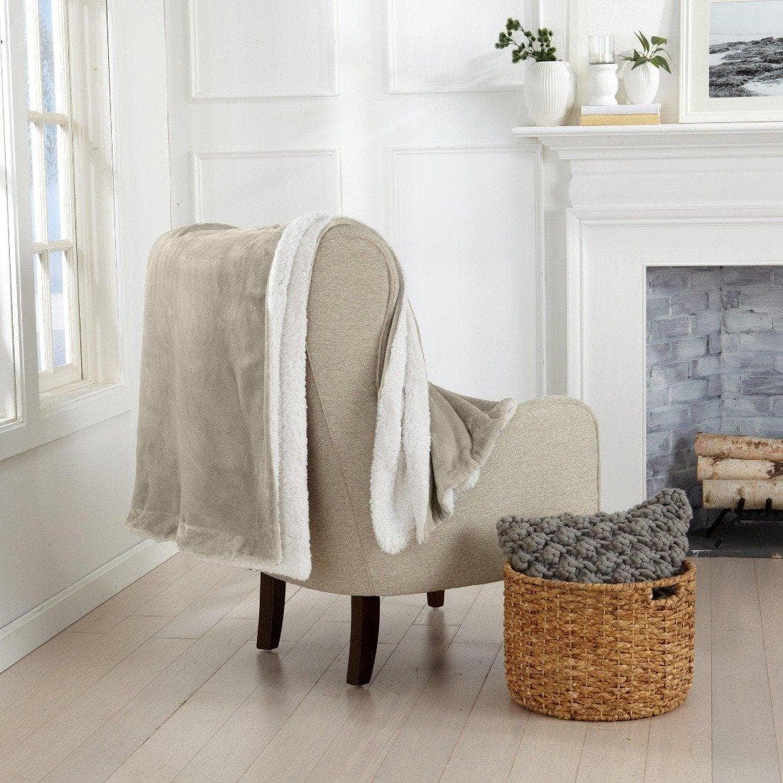 Velvet Plush Sherpa Blanket
