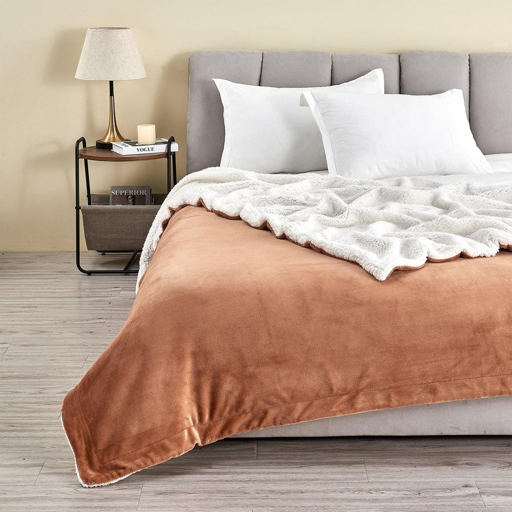 Velvet Plush Sherpa Blanket