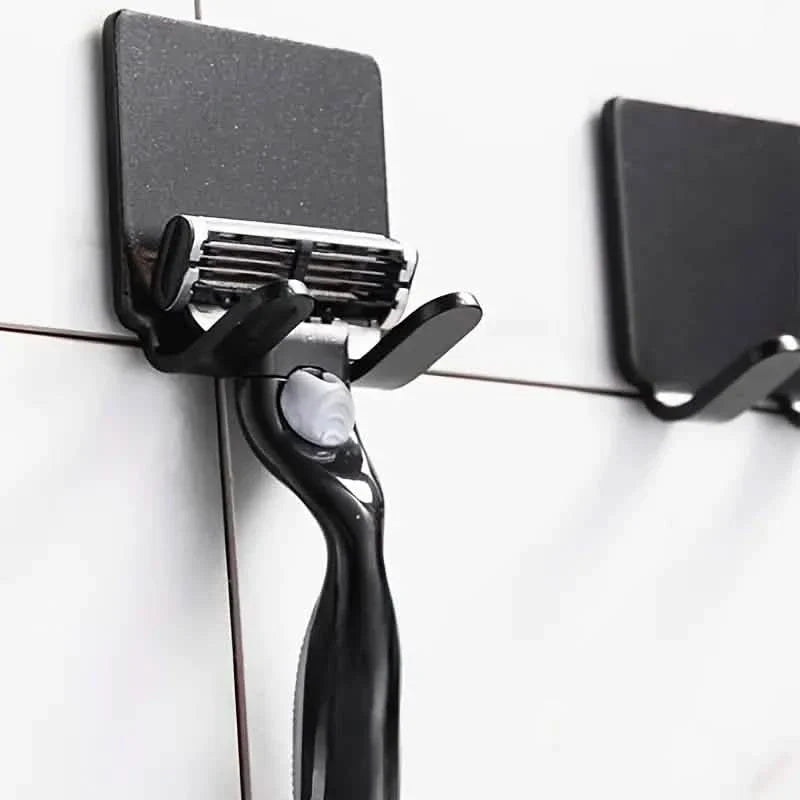 Dorm Bathroom Storage Hooks — 4-Pack, No-Drill Wall Mount for Shared Bathrooms