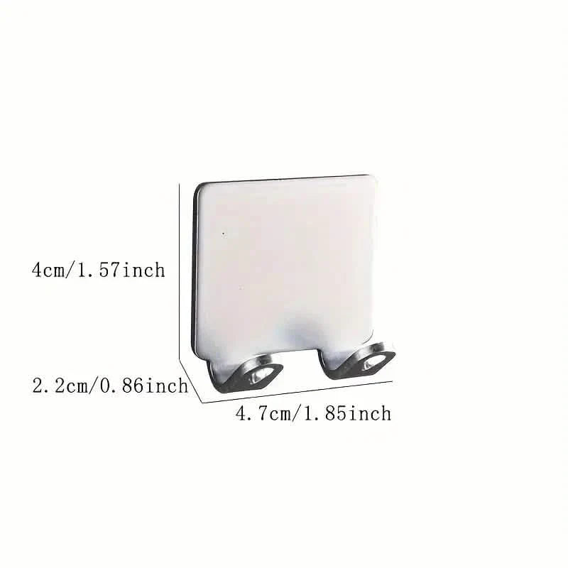 Dorm Bathroom Storage Hooks — 4-Pack, No-Drill Wall Mount for Shared Bathrooms
