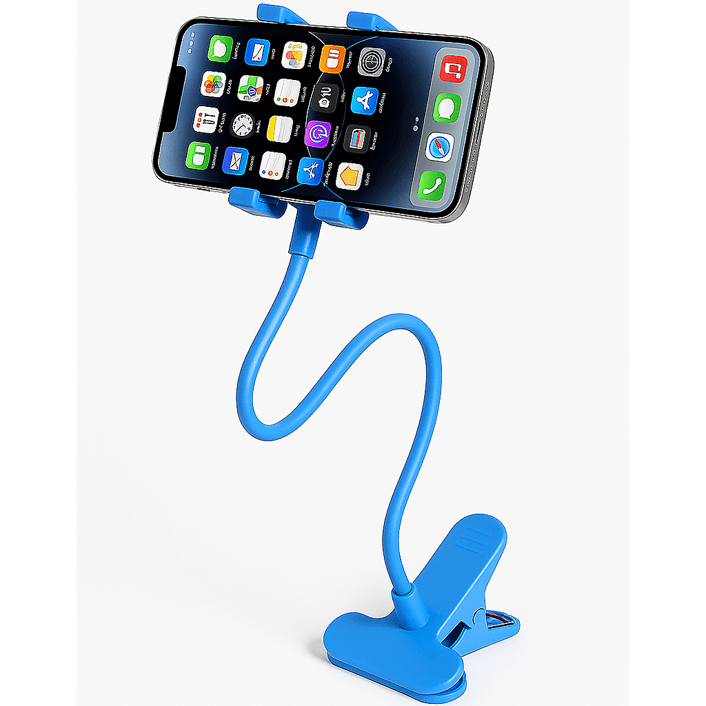 Flexible Gooseneck Phone Holder for Bed, Desk & Car